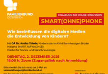 Eltern-Kind-Zentrum: ONLINE DISKUSSION SMART(OHNE)PHONE
